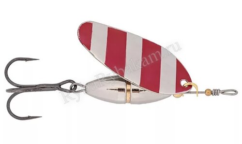 Блесна SIBBEAR Pulsaro №3 55 мм 7.0 гр Silver with Red Strips