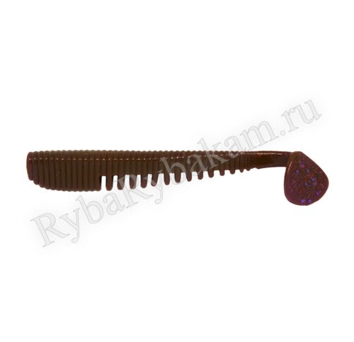 Мягкая приманка Brown Perch Bone minnow Фиолетовый LOH коричневая шуба UV 76мм 2,5гр 8 шт