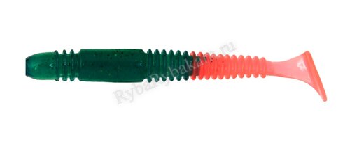 Мягкая приманка Brown Perch Sweet minnow Bicolor Изумрудный/красный 99мм 6,1гр 4 шт