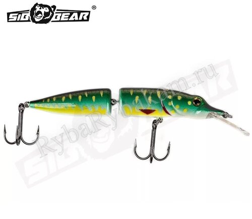 Воблер SIBBEAR CRAZY PIKE 120mm/20g Floating 0-1.5m S56