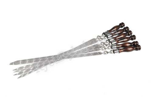 Шампур RR для люля-кебаб 400х20х3 мм деревянная ручка