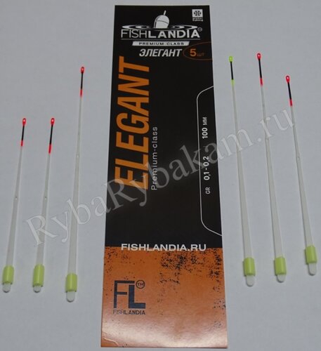 Кивок Fishlandia ЭЛЕГАНТ 120 х 0,35 мм 0,6 - 0,8 гр 5 шт