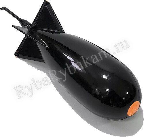 Ракета-кормушка SibBear, для карповой ловли, прикормочная, чёрная