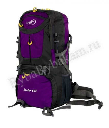 Рюкзак Elemental туристический IFRIT Raider 60л Фиолетовый