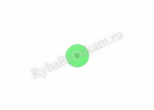 Бусина пластиковая Сезон Рыбалки 4 мм зелёная со светонакопителем 20 шт