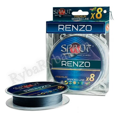 Шнур SPRUT RENZO Soft Premium Braided Line x8 140m Space Gray 0,18mm 16,8kg