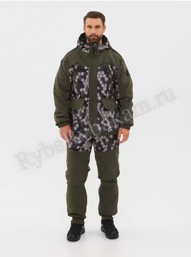 Костюм Huntsman д/c Горка-Люкс Исландия/Алова Хаки/КМФ 002 Р-р: 44-46 Рост: 182-188