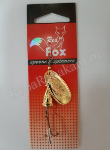 Блесна Red Fox вращающаяся 5181-2 золото 6гр