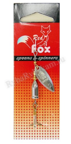 Блесна Red Fox Long вращающаяся 5191-2 серебро 7гр