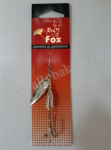 Блесна Red Fox Long вращающаяся 5191-4 серебро 11гр