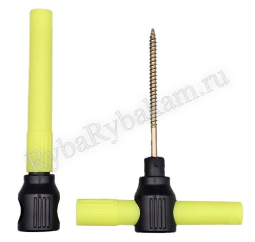 Ввертыш Три Кита для палатки -40С ЖЕЛТЫЙ