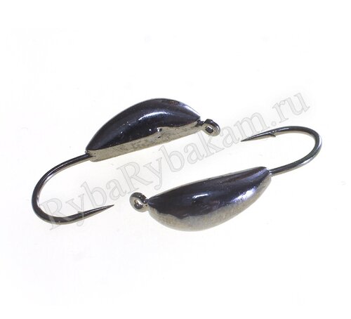 Мормышка вольфрамовая TAKEDO банан Wolf Pro Banana d 2,5 мм 0,4гр крючок №18 черный 10 шт